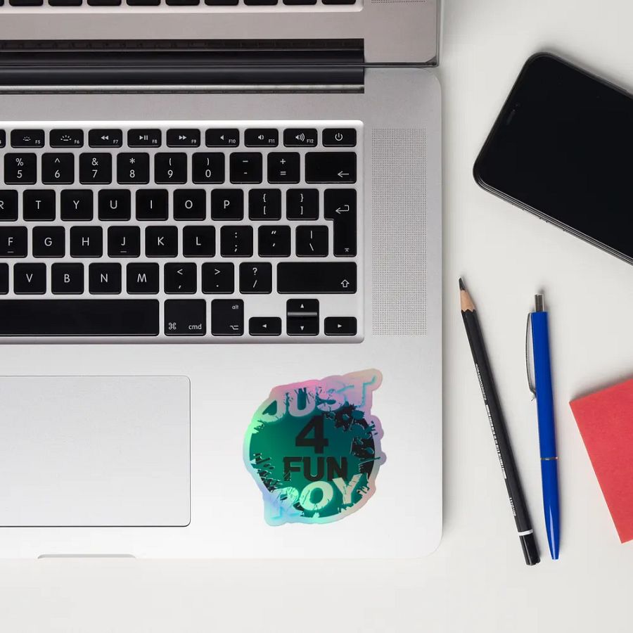 Just4FunRoy logo Holo sticker product image (10)