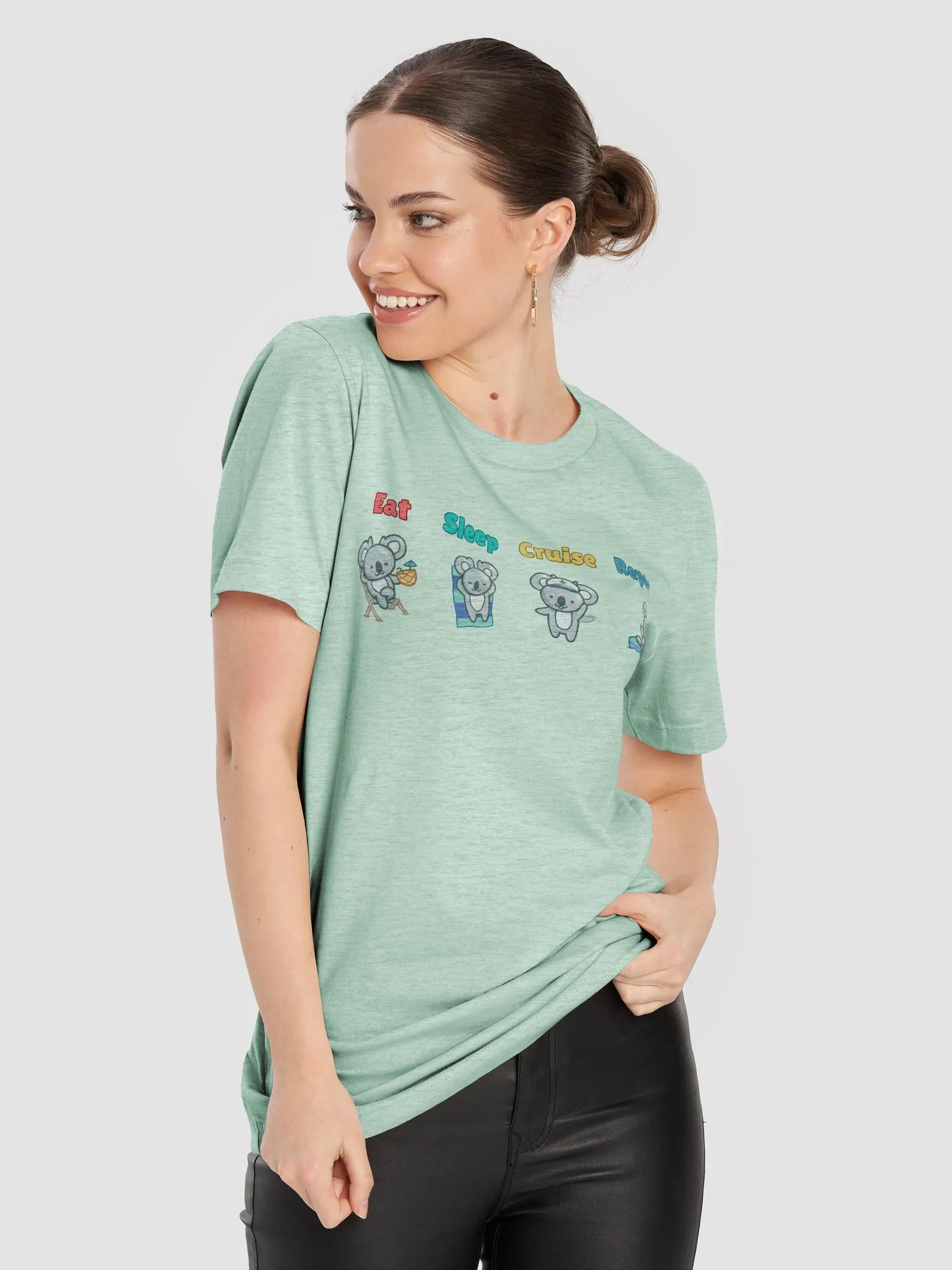 Eat Sleep Cruise Repeat! | Koala's in a Line Shirt product image (3)