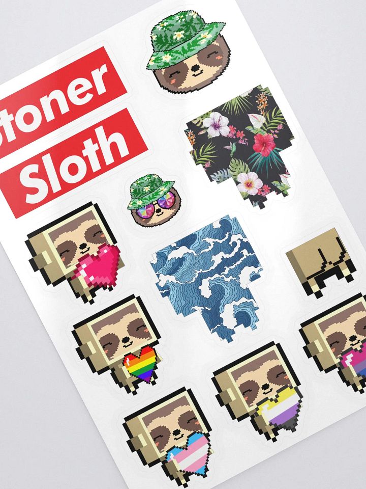 Stoner Sloth Sticker Page product image (2)