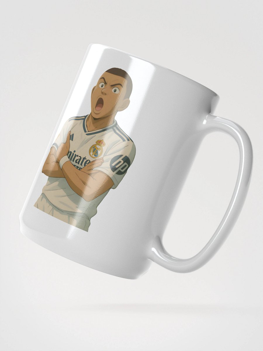 Glossy Mug - Kylian Mbappe Goal Celebration - Real Madrid (Various Colours) product image (2)