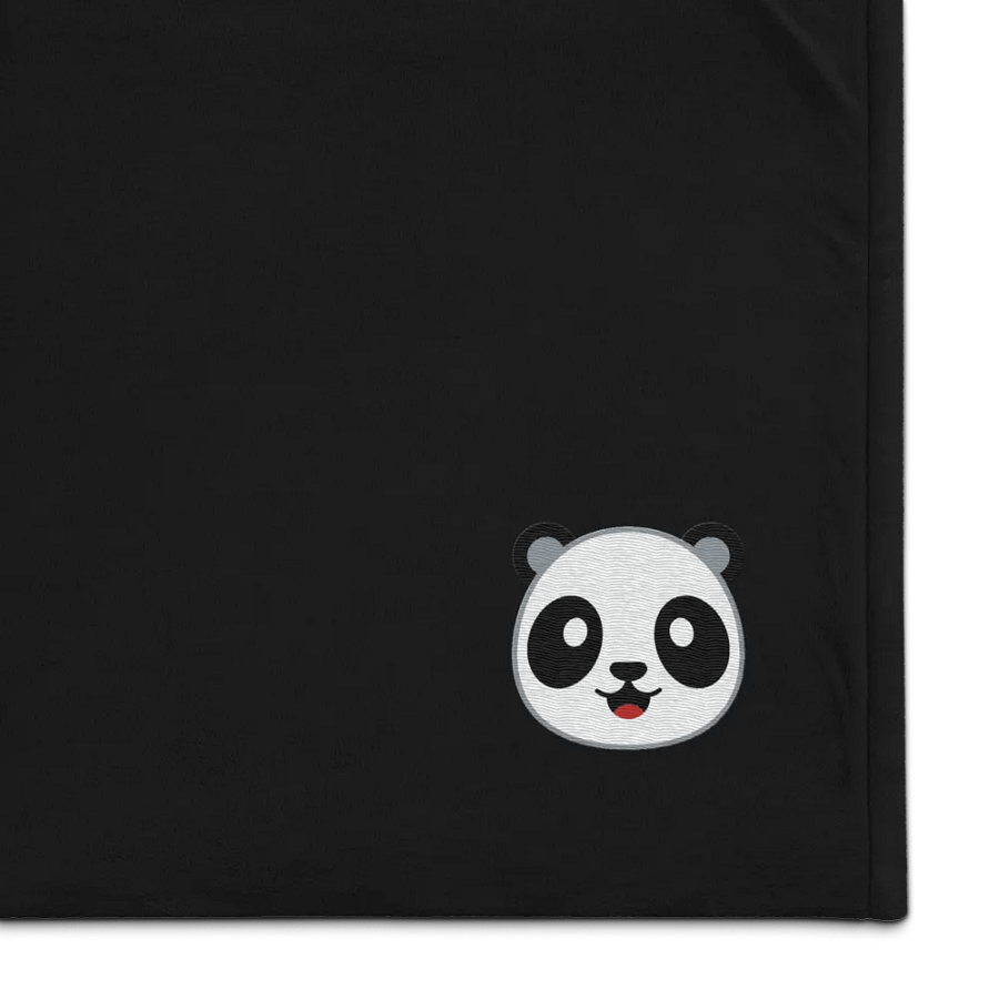 Panda Logo Embroidered Premium Sherpa Blanket product image (1)