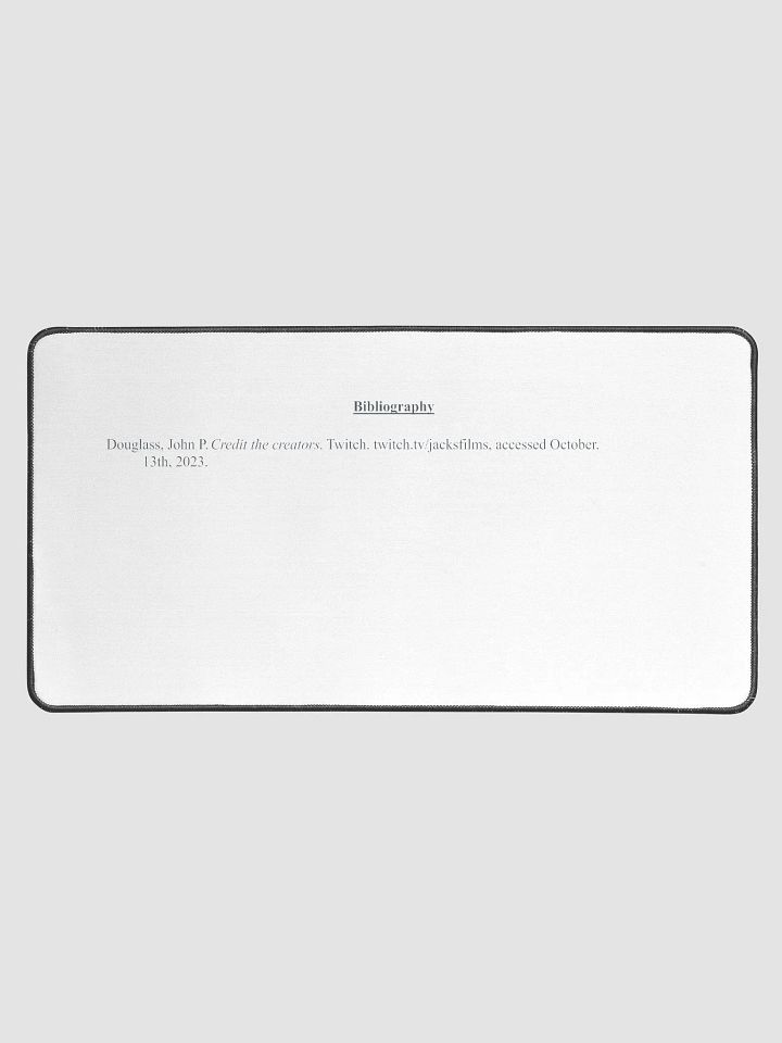 Credit the Creators Bibliography Desk Mat product image (1)