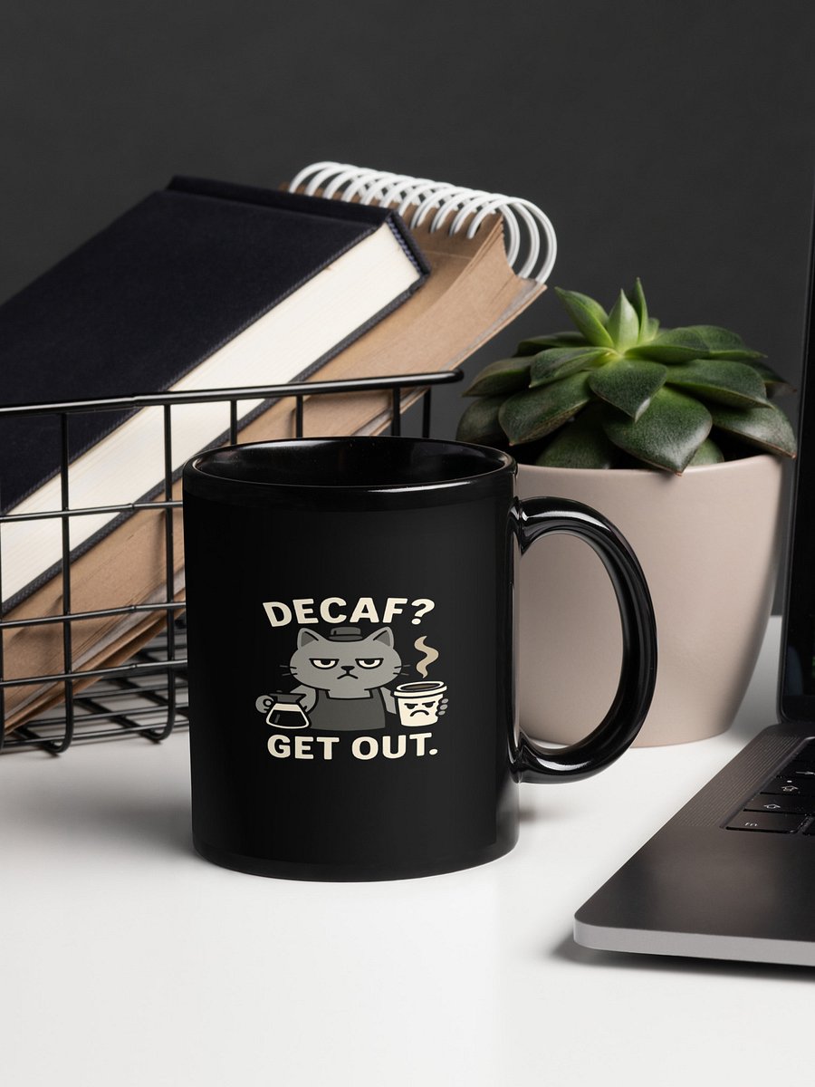 Funny Decaf Cat Mug | Sarcastic Coffee Lover & Office Gift product image (4)