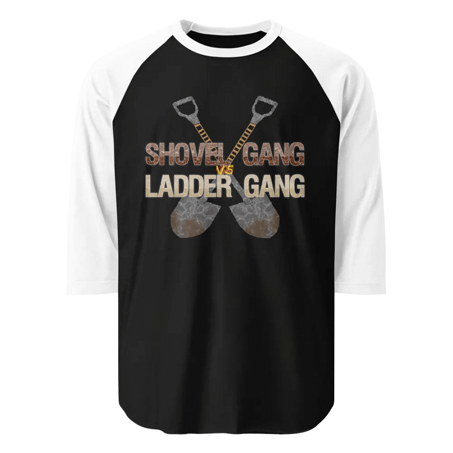 Shovel Vs Ladder Gang Raglan product image (1)