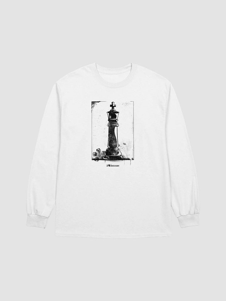 Grunge Chess: The King long-sleeve shirt product image (1)