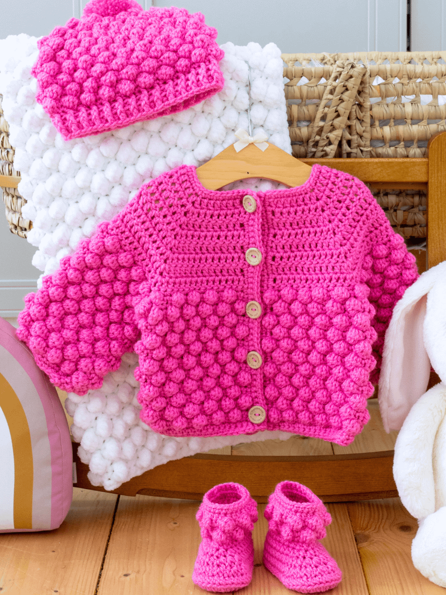Crochet Pattern: Bobble Baby Booties product image (11)