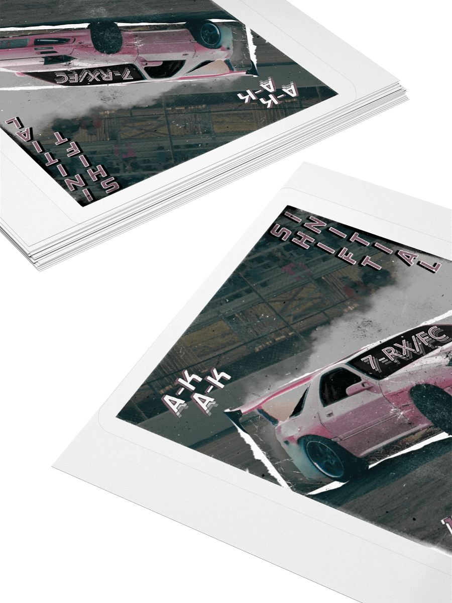 Initial Shift, FC/RX-7 Drift Cut-out | Kiss-cut Sticker product image (4)
