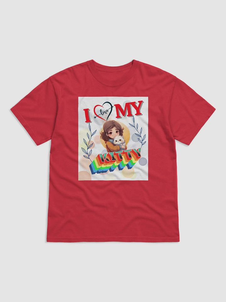 I Love my kitty design -Comfort Colors Garment-Dyed Heavyweight T-Shirt product image (1)