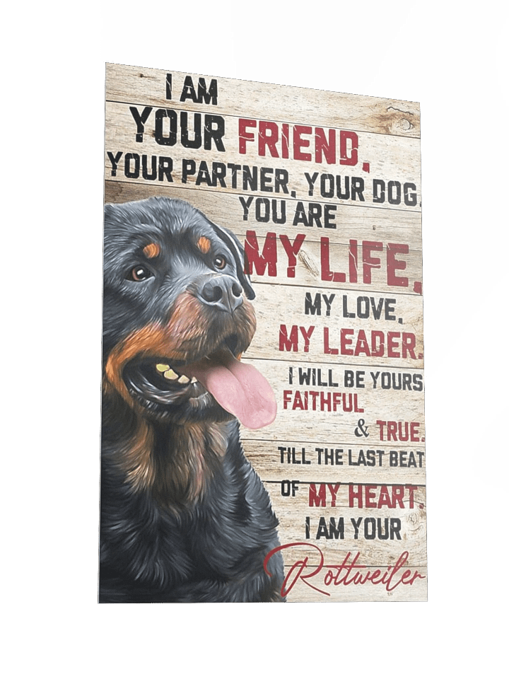 Faithful Rottweiler Poster product image (5)