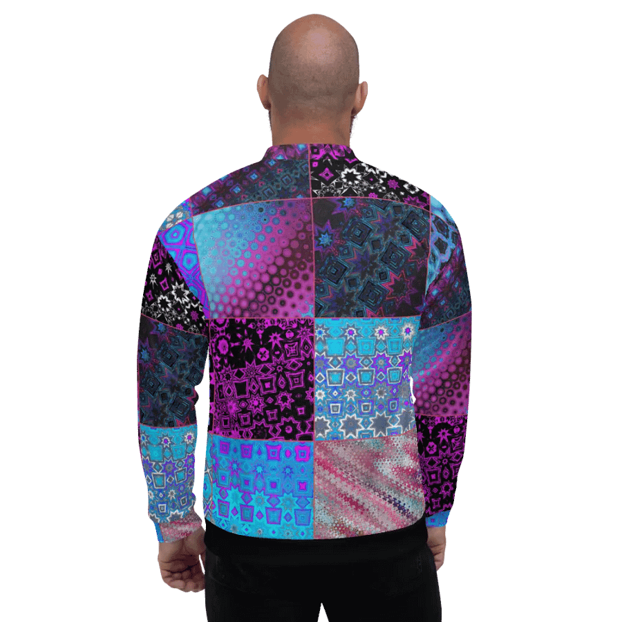 Patchwork Celebration Unisex Bomber Jacket product image (5)