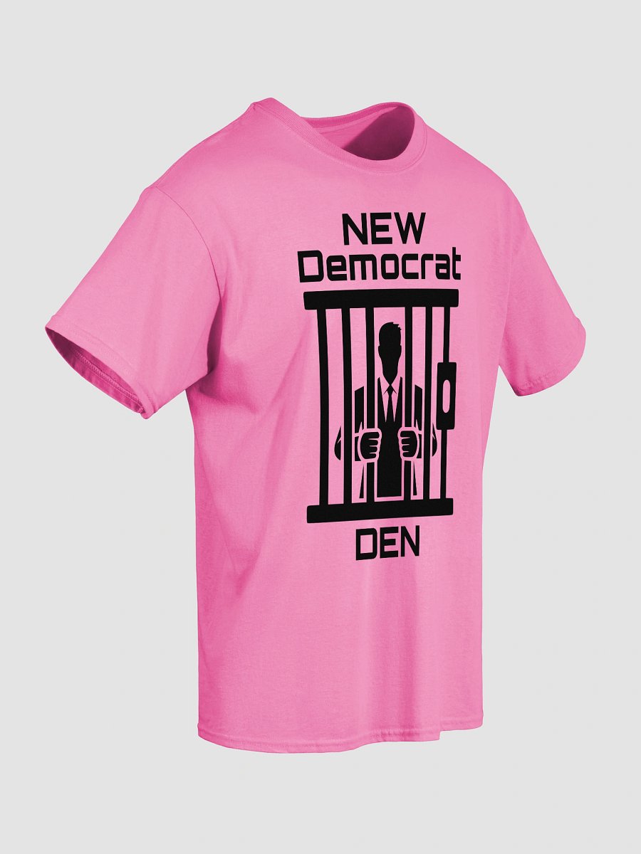 NEW Democrat DEN Prison Bars Graphic – Bold Statement Tee - Black Ink product image (5)
