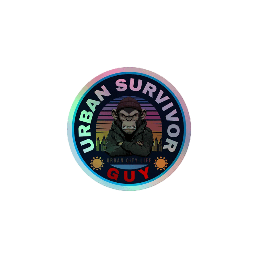 Urban Survivor Guy Stickers Logo product image (1)