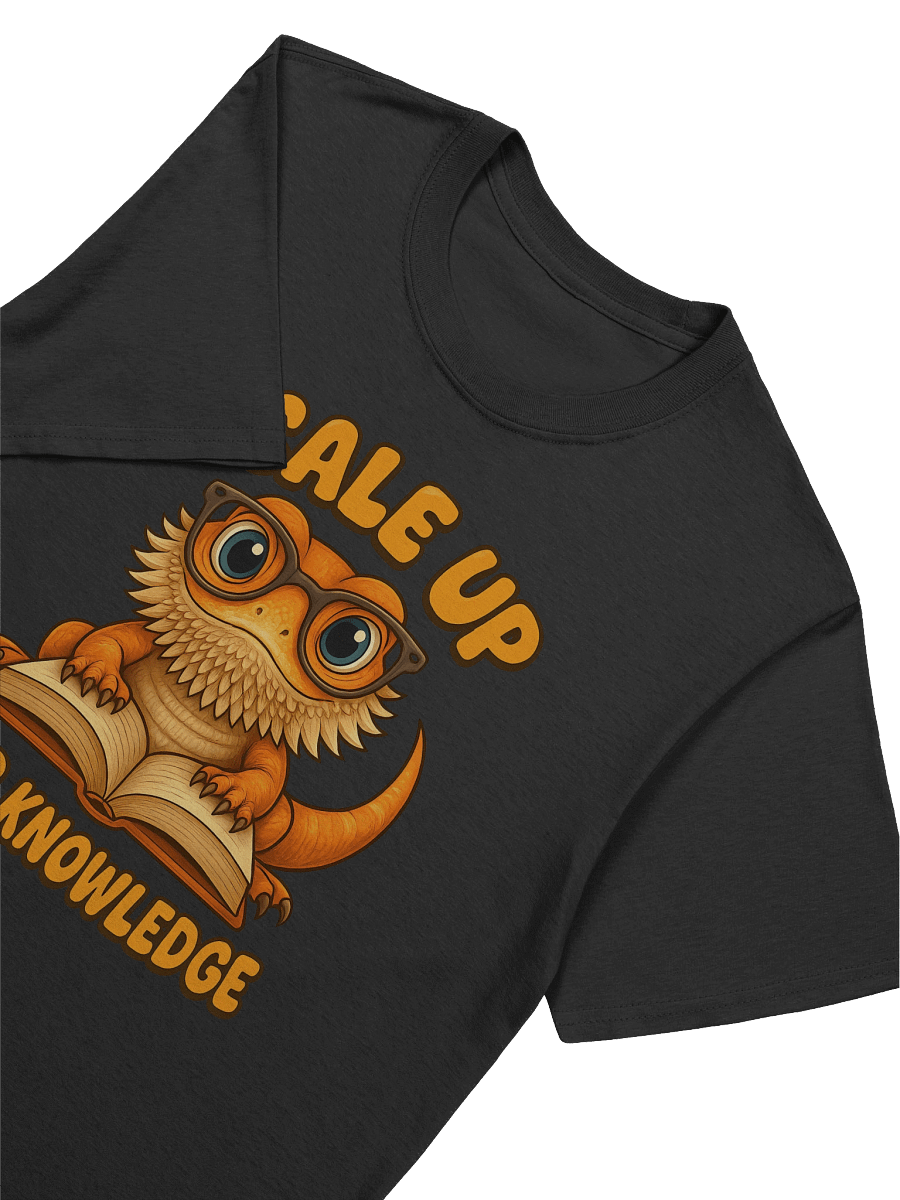 Bearded Dragon Pun T-Shirt – “Scale Up Your Knowledge” | Cute Reptile & Book Lover Gift product image (44)
