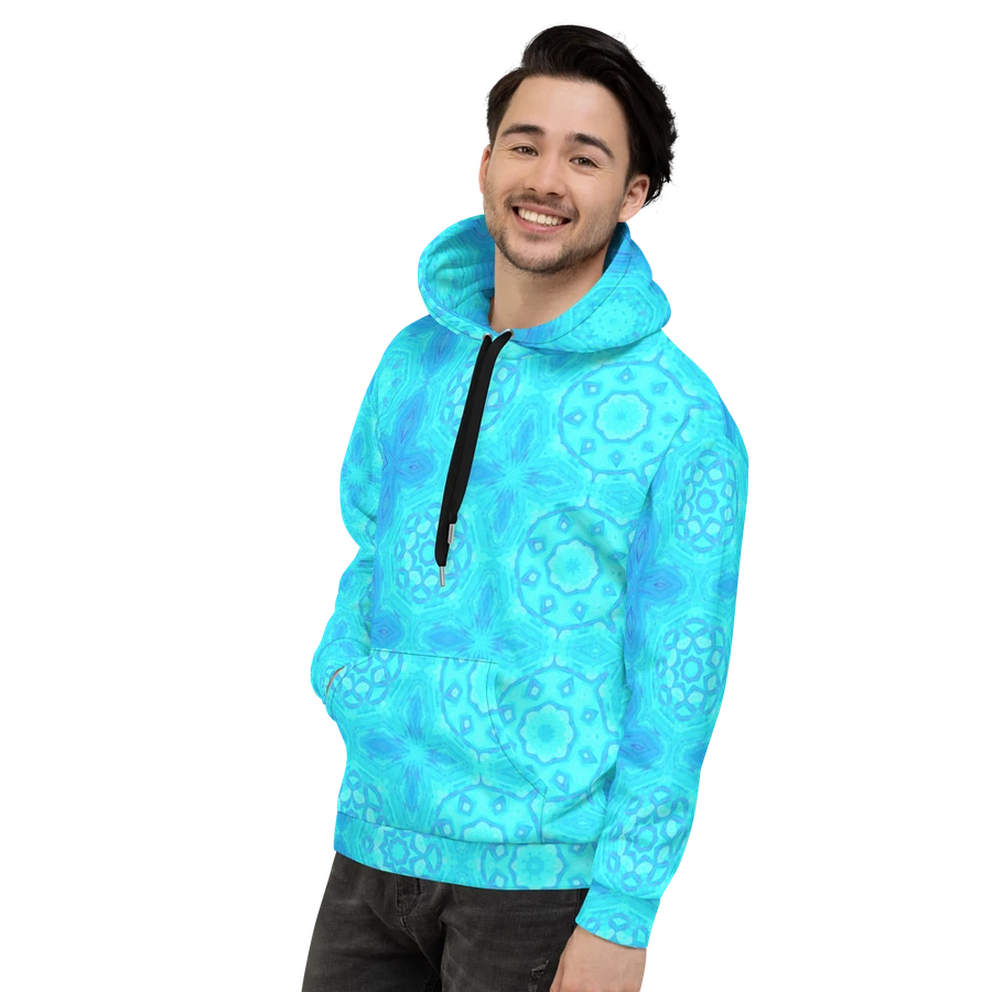Abstract Turquoise Pattern Unisex Hoodie product image (11)