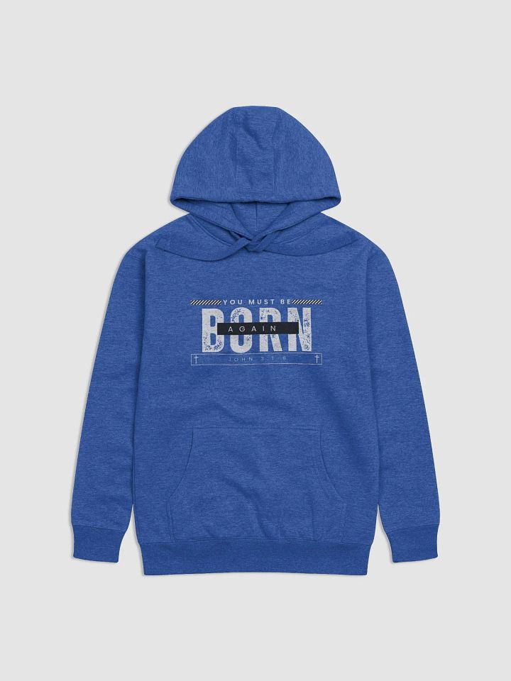 Born Again Unisex Premium Hoodie (Royal Blue) product image (1)