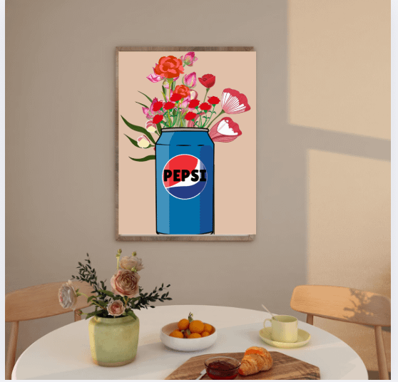 Pepsi Flower Wall Art product image (1)