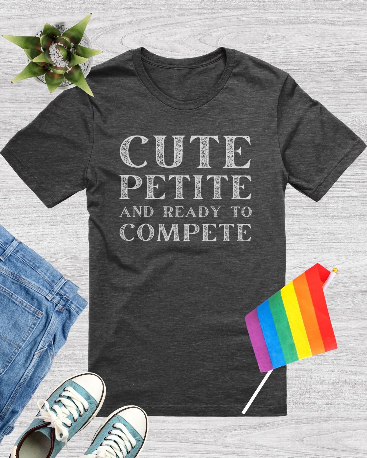 Cute Petite And Ready To Compete Twink T-Shirt product image (1)