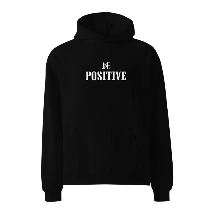Be Positive Angel Wings Premium Unisex Hoodie - Inspiring Front & Back Graphic Print Hoodie product image (2)