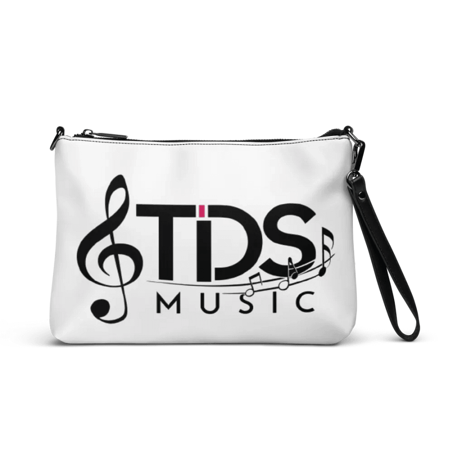TDS Music All-Over Print Crossbody Bag - White with Musical Design product image (1)