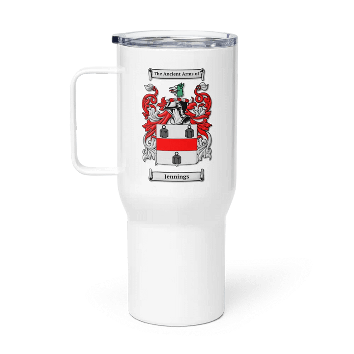 Jennings Family Crest - Travel Mug w/ Handle product image (1)
