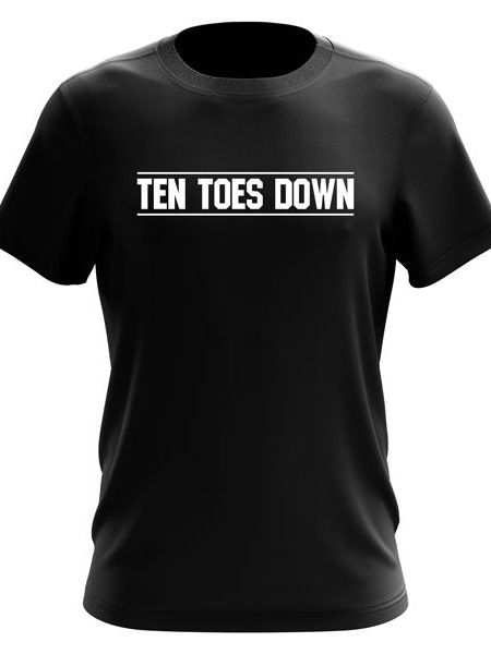 Ten Toes Down Black T-Shirt product image (1)
