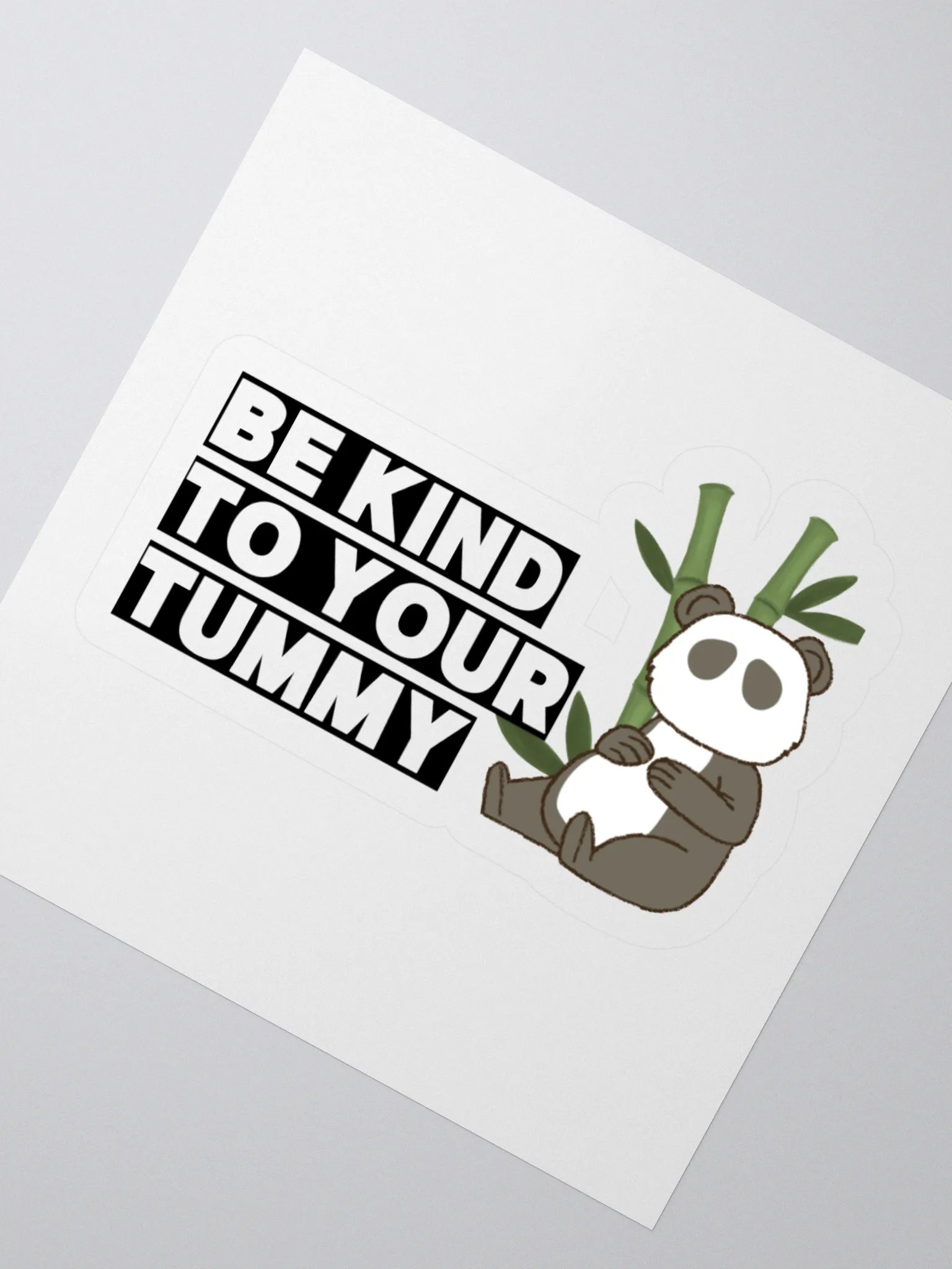 Be Kind To Your Tummy Panda Stickers product image (6)