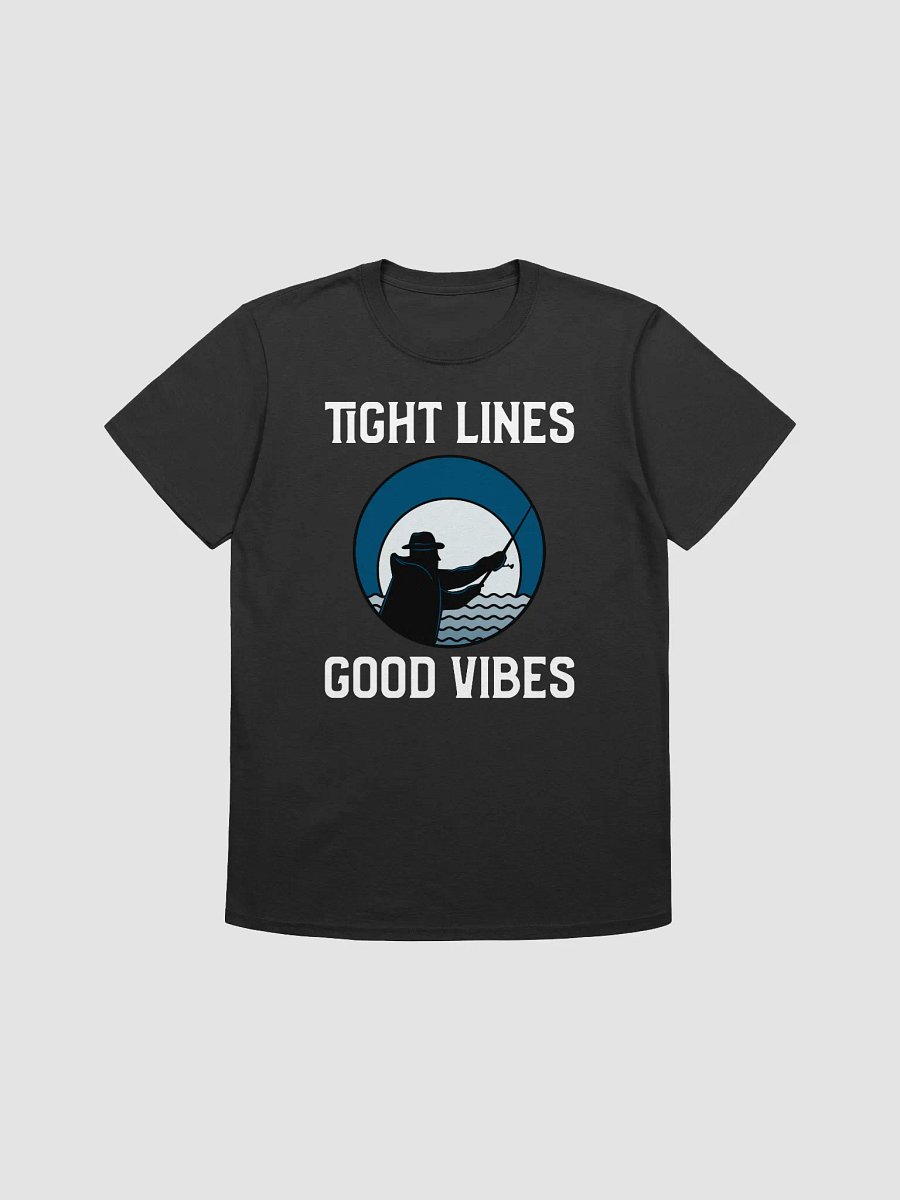 Tight lines, good vibes fishing t-shirt product image (1)