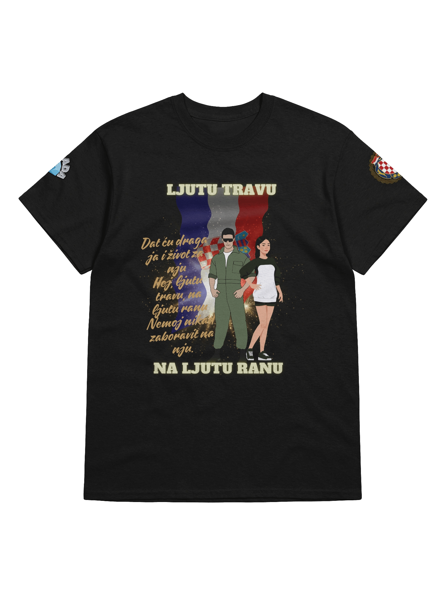 Crowned Stallion Streetwear Tee Ljutu travu na ljutu ranu product image (1)