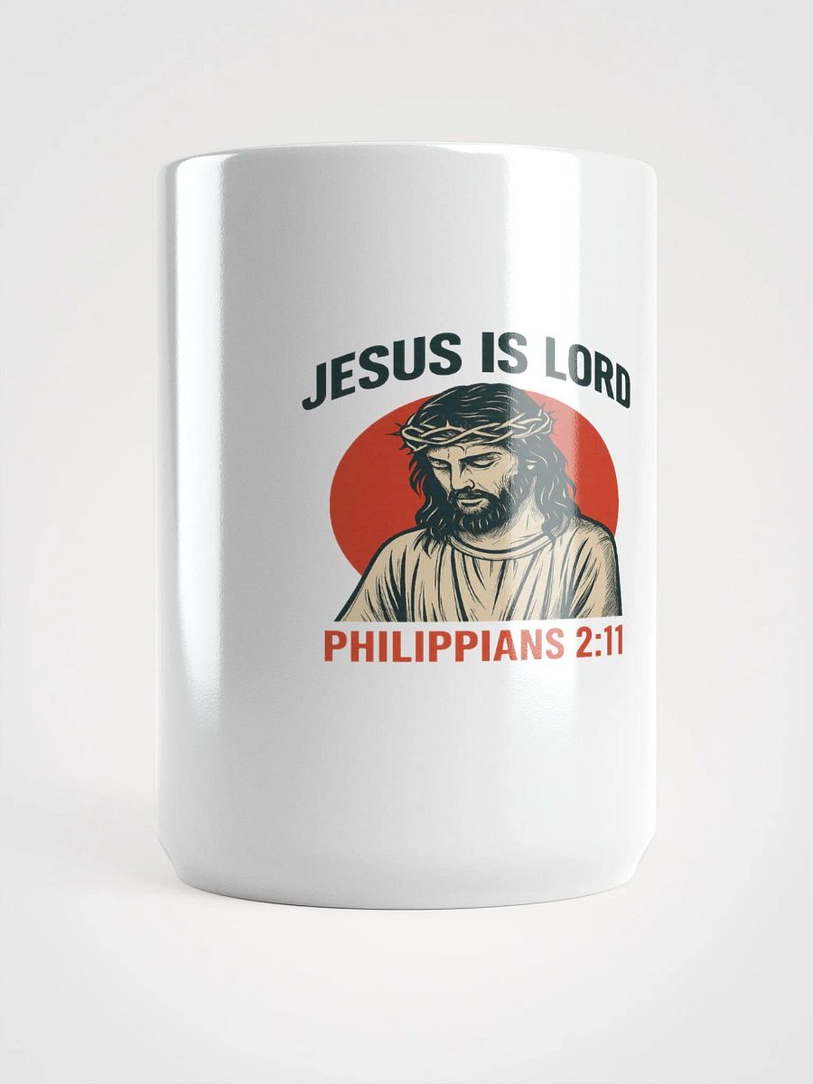 Crowned Savior White Glossy Mug-Jesus is Lord product image (5)