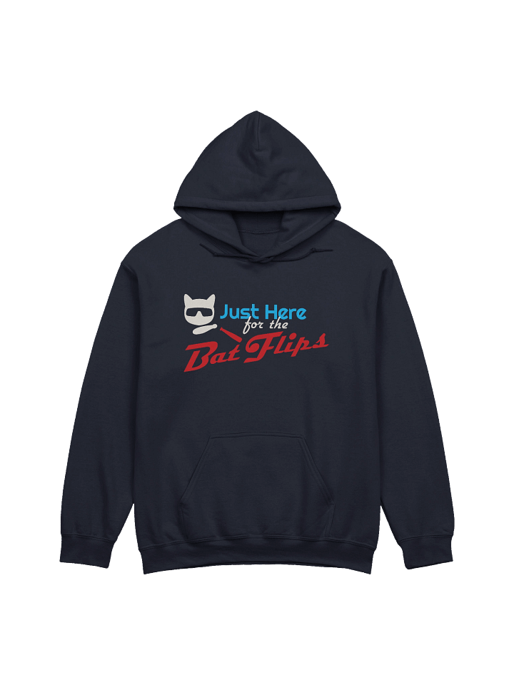 Baseball Cat (Just Here for The Bat Flips) - Unisex Adult Hoodie product image (1)