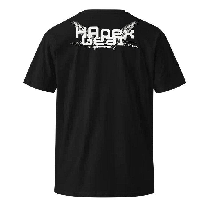 Unisex Premium T-Shirt - Print Embroidered Logo - White HApex Gear White Logo product image (2)