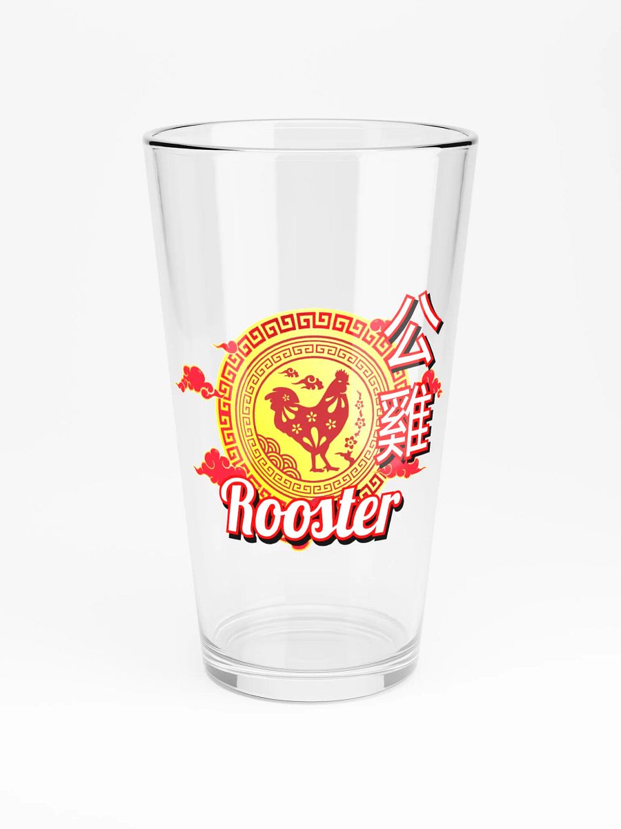 Rooster - Chinese Zodiac Pint Shaker Glass product image (3)