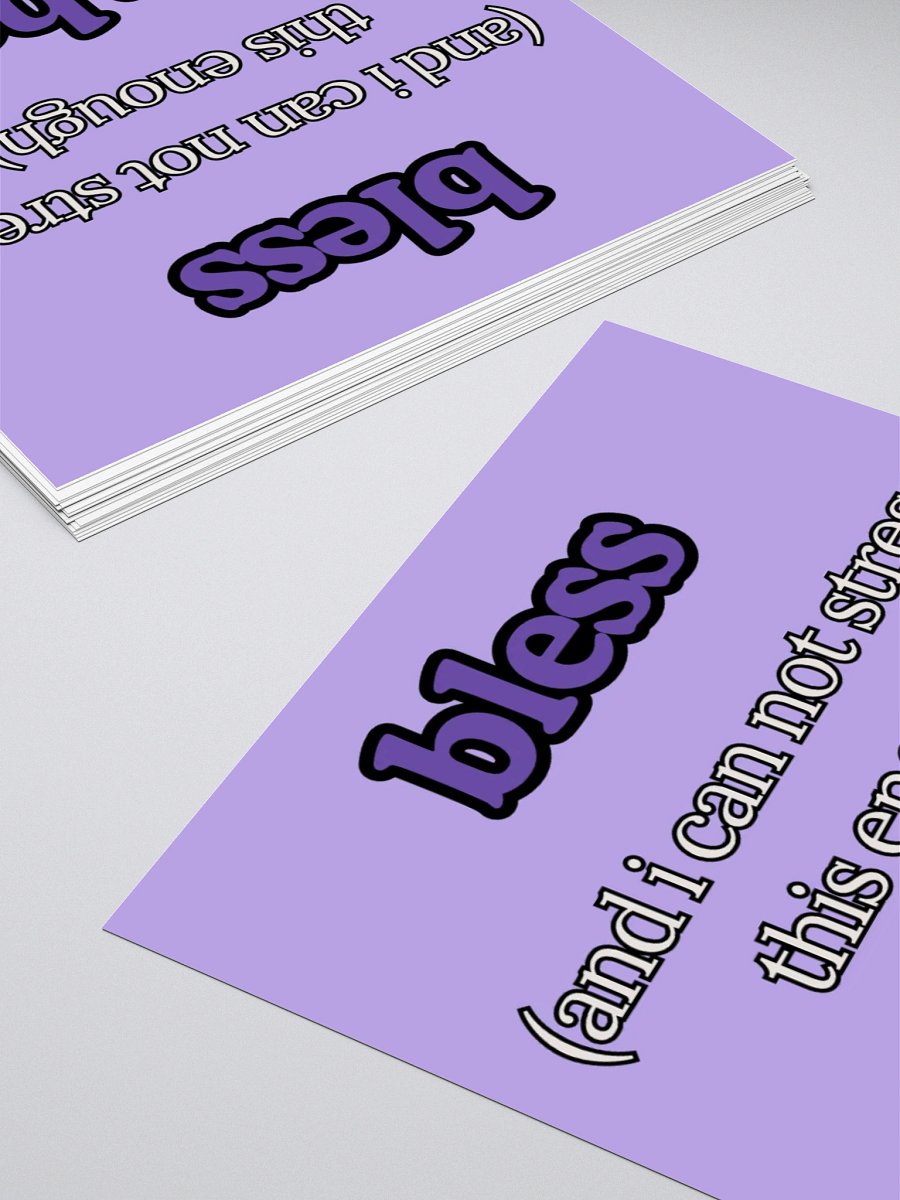 bless your heart sticker (purple) product image (3)