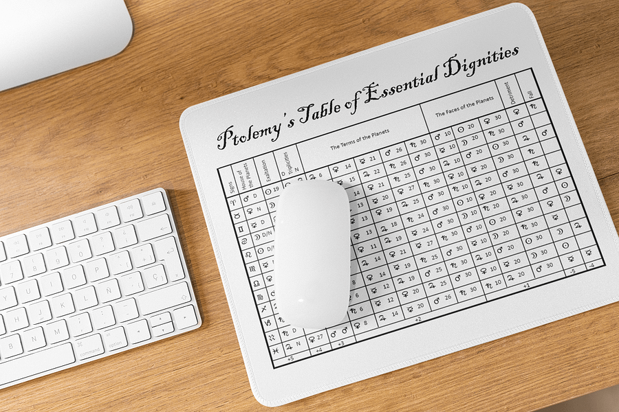 Table of Essential Dignities Mouse Mat product image (1)