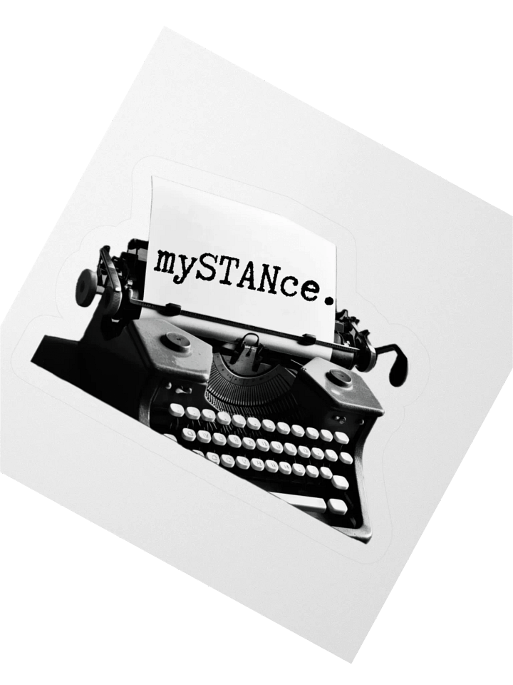Vintage Typewriter 'mySTANce' Kiss Cut Stickers product image (6)