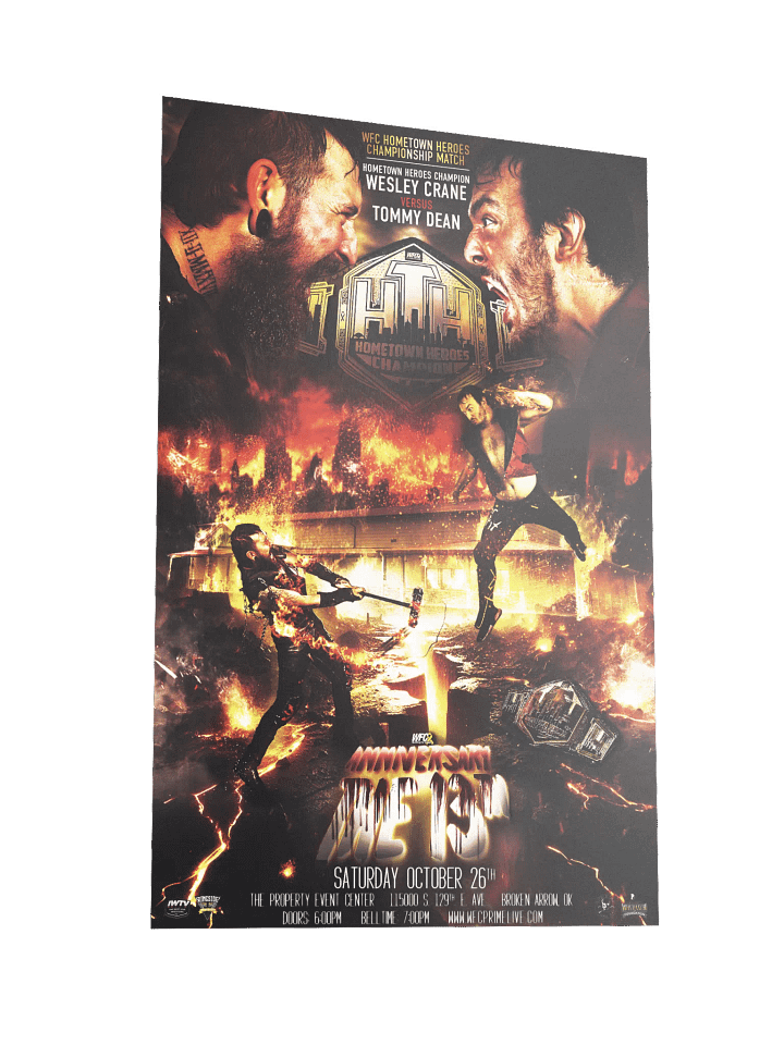 Wesley Crane vs Tommy Dean | Rivalry Poster product image (5)