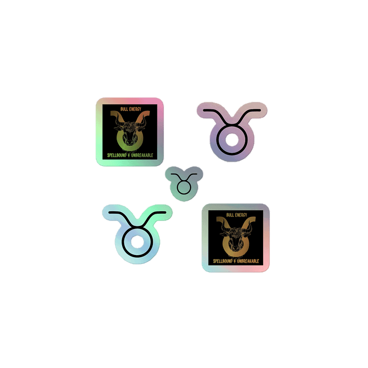 Taurus 2025, Bull Energy, Holo Sticker Pack product image (1)
