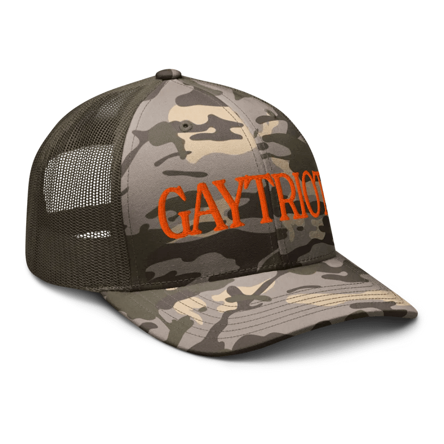 Gaytriot Camo Trucker Hat product image (3)