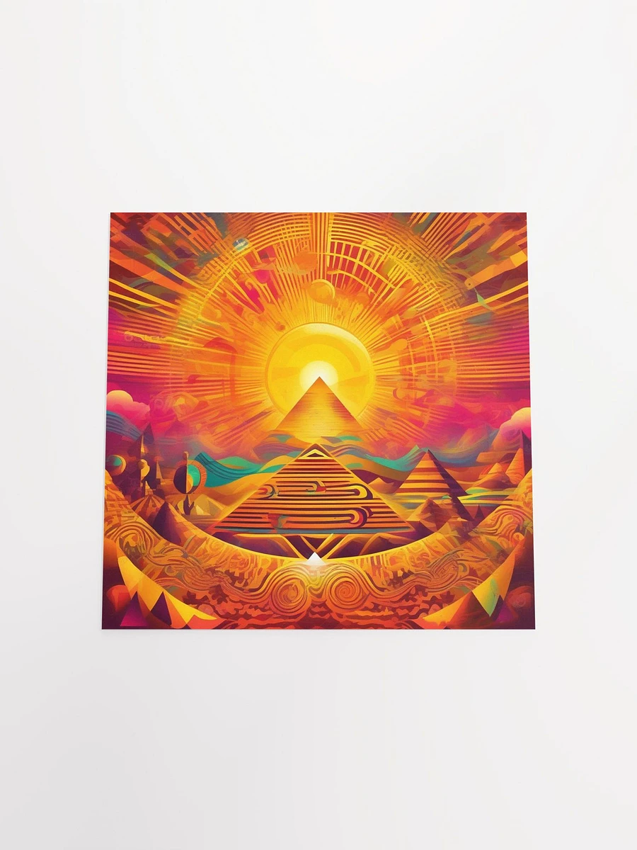 Sun Pyramid Square Poster product image (10)