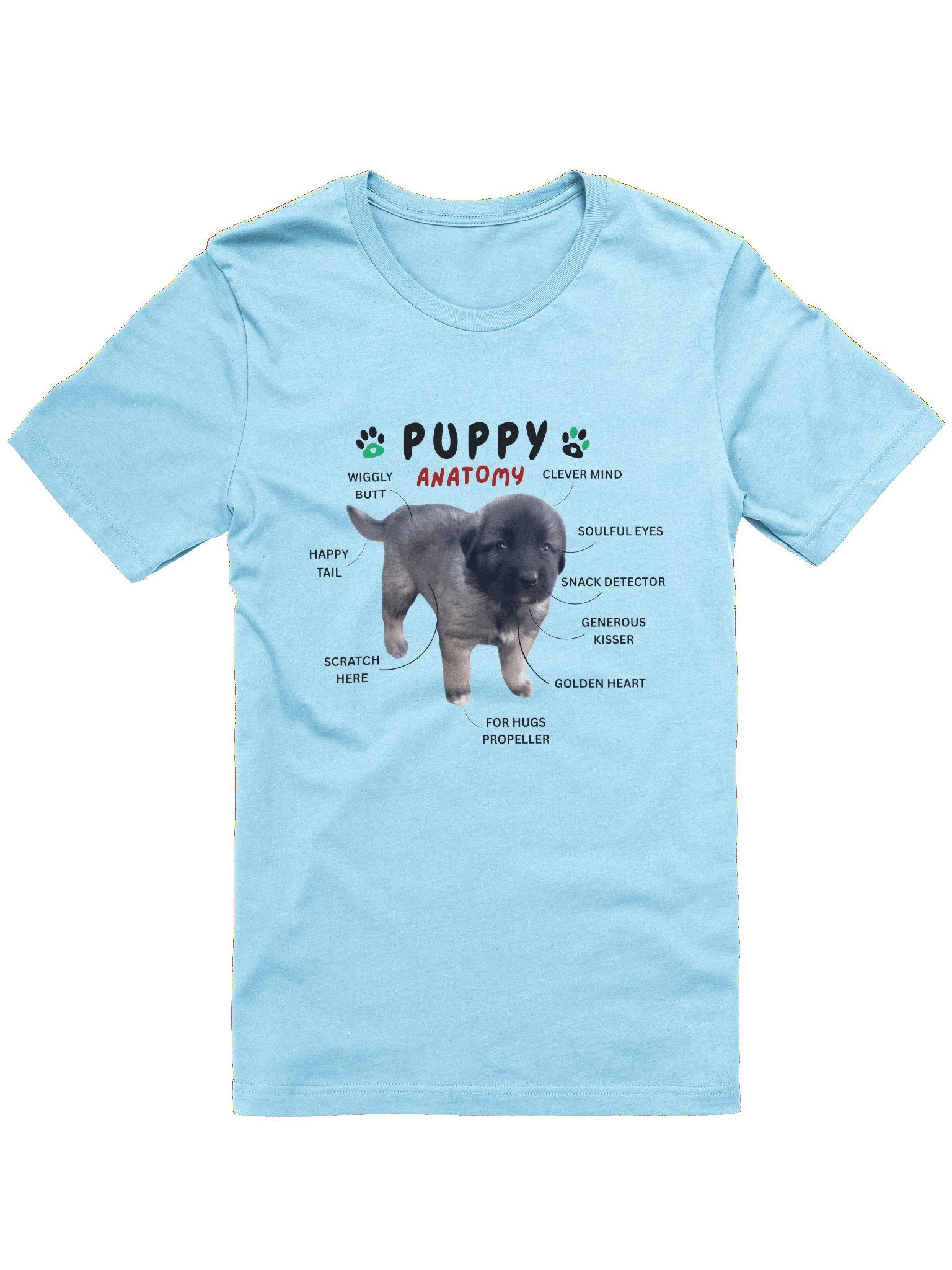 Puppy Anatomy T-Shirt | Dog Lover Humour product image (1)