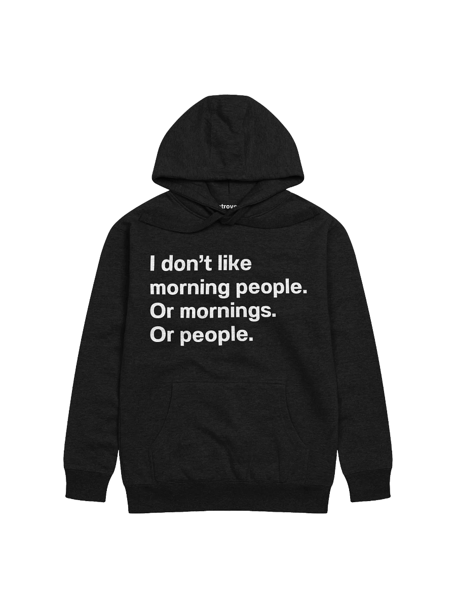 I don't like morning people. Or mornings. Or people. Unisex Hoodie product image (11)