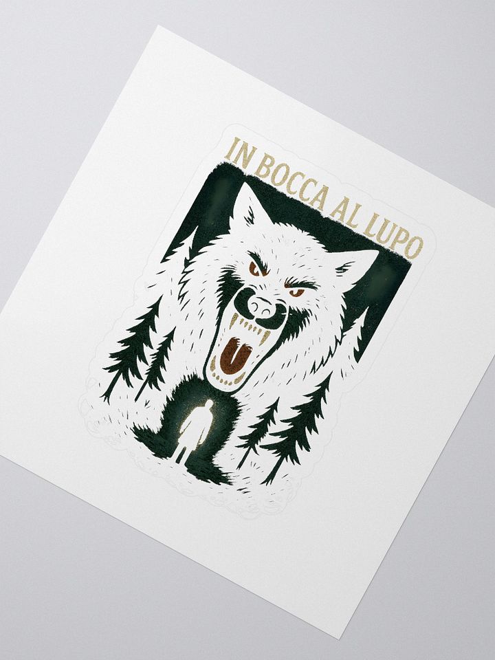 In bocca al lupo sticker by dark alphabet product image (2)