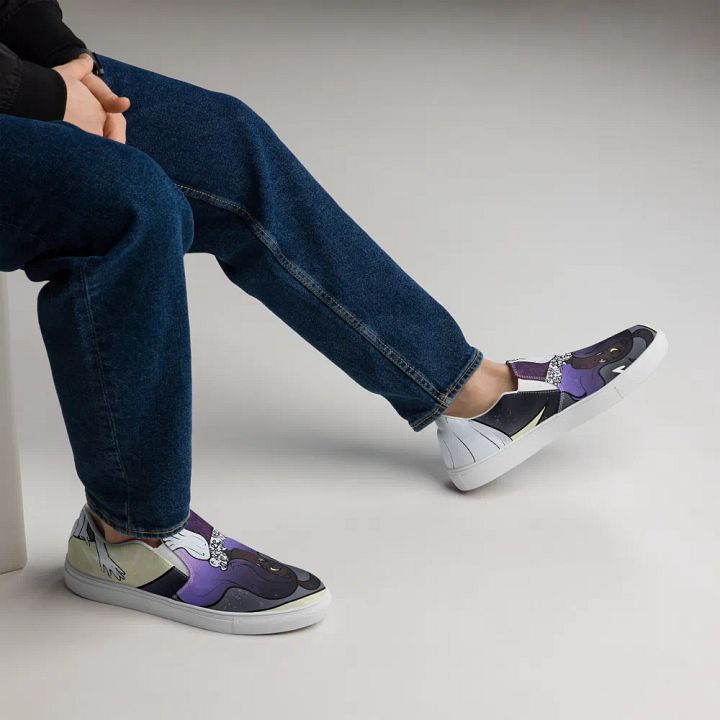 Crescent Princess - Slip On Mens Canvas Shoes product image (2)