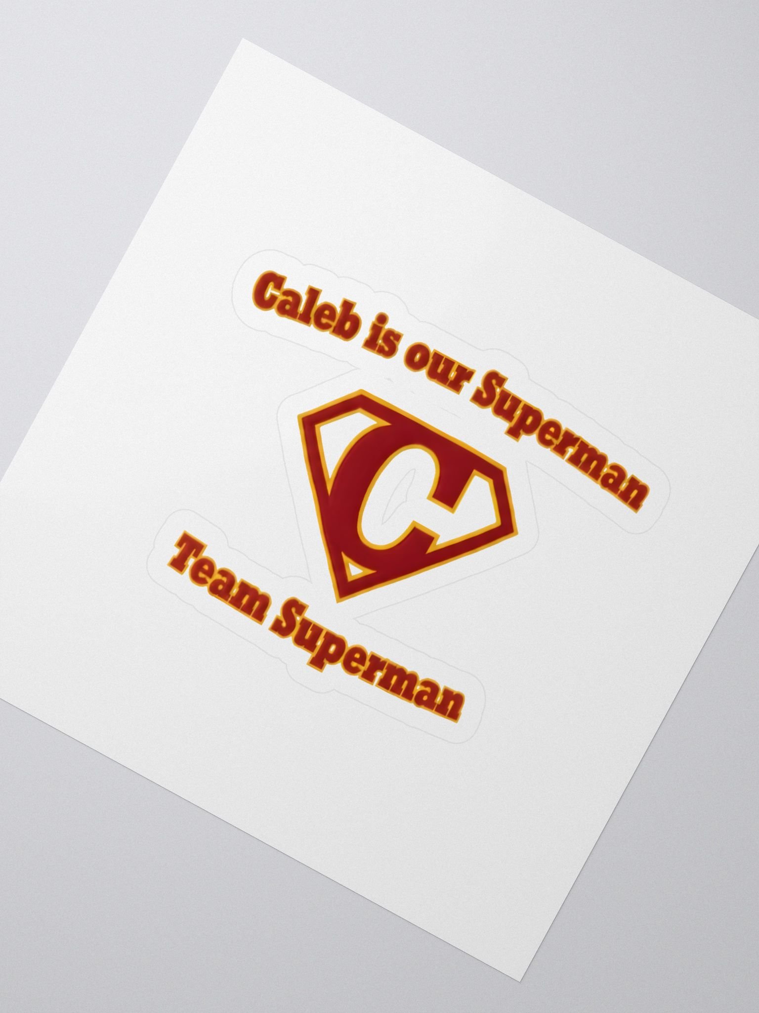 Caleb's Superman Kiss Cut Stickers product image (2)