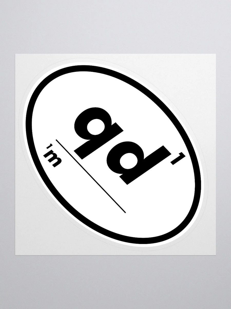 Omnibio Lab Qualitative Data Matters QD1/1M Simple Oval Kiss Cut Stickers product image (2)