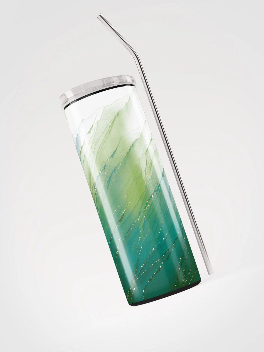Enchanted Emerald: Green Gold Whispers Tumbler product image (3)