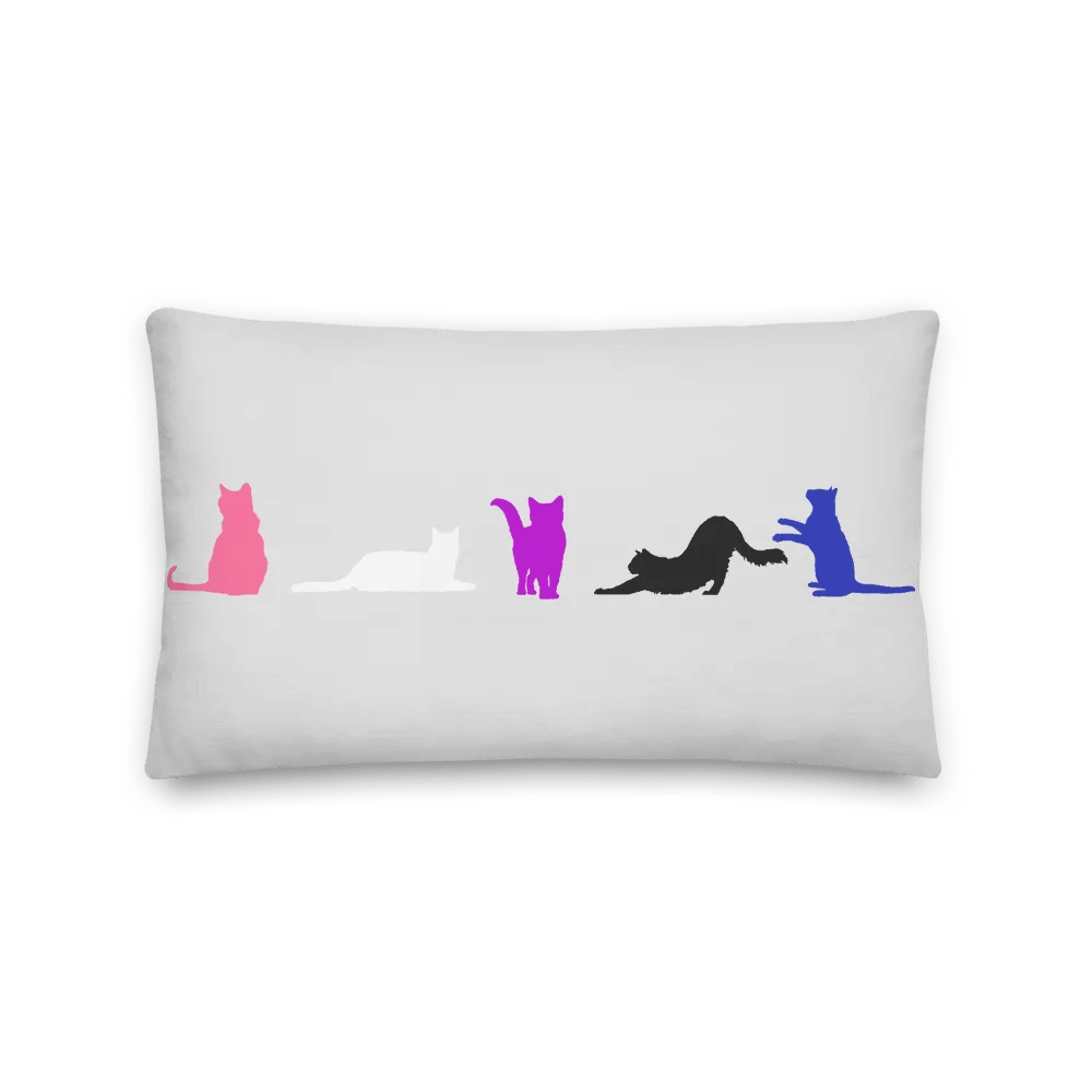 Genderfluid Pride Kitty Pillow product image (8)