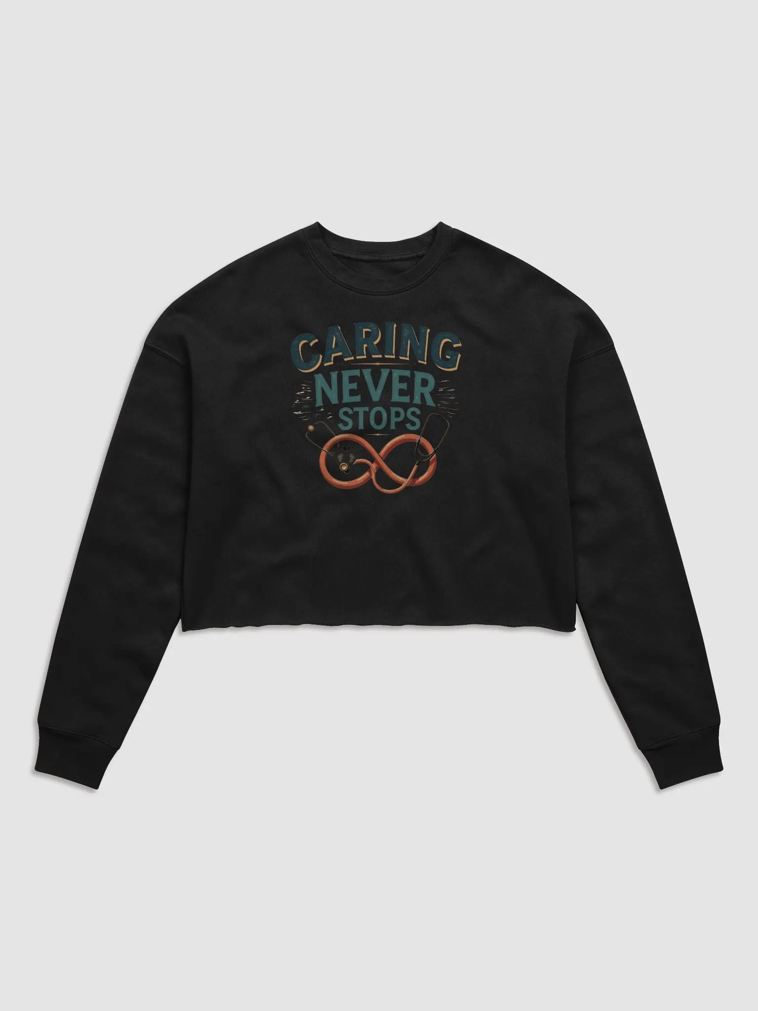 Infinity Caring Women's Crop Sweatshirt product image (2)