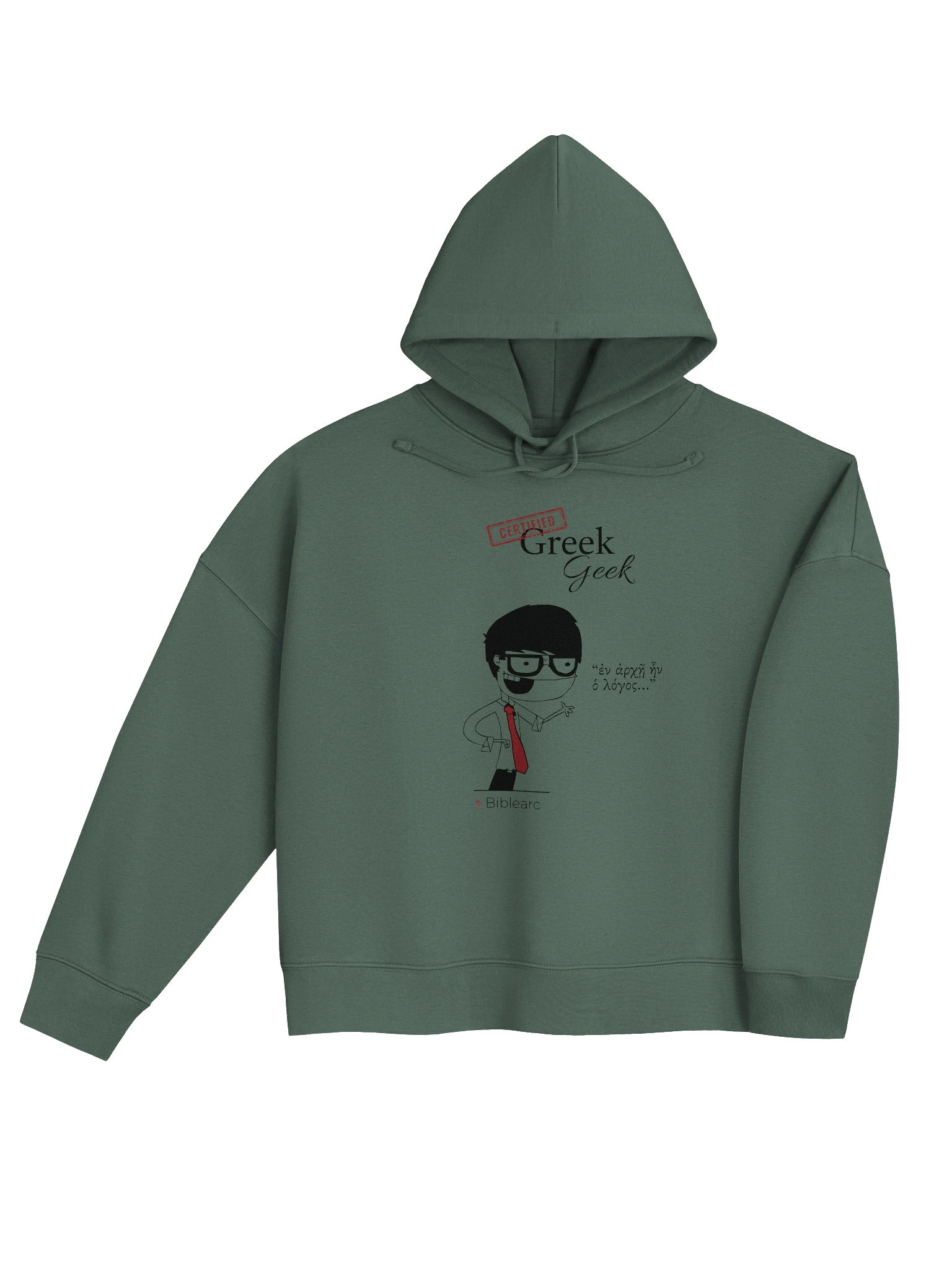 Greek Geek Women’s Short-Cut Hoodie product image (4)