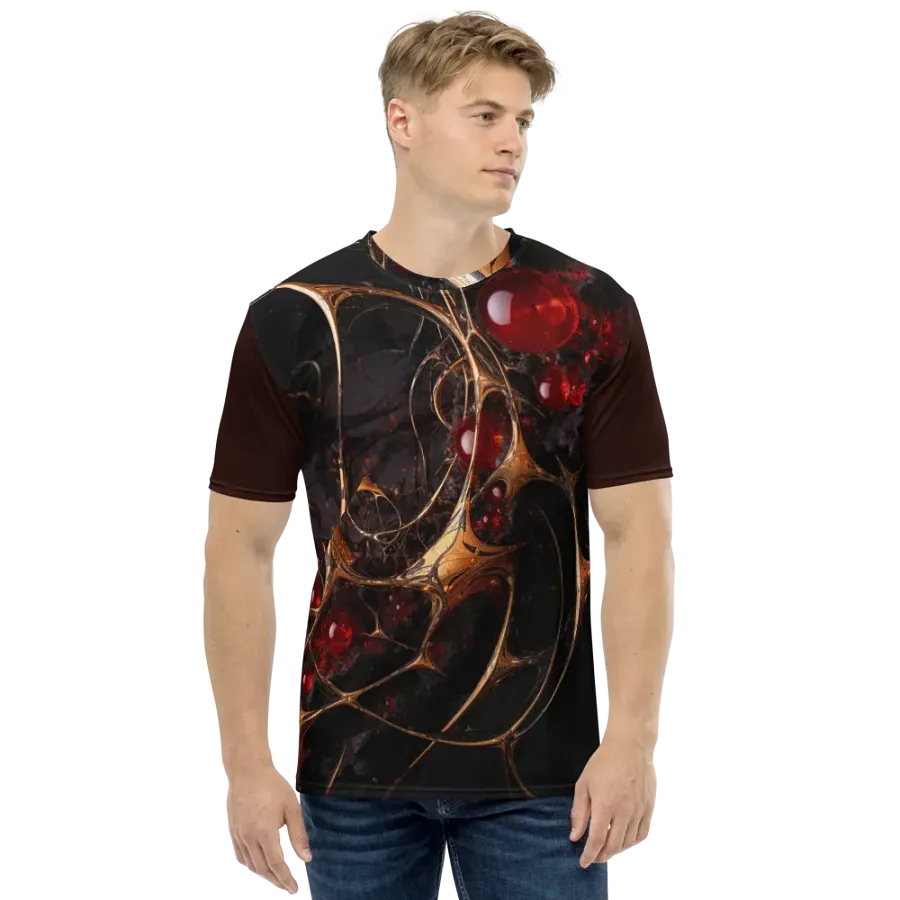 Crimson Filament All-Over Print T-Shirt product image (1)